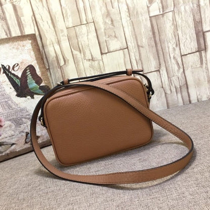 Gucci Soho Small Leather Disco Bag Tan 308364