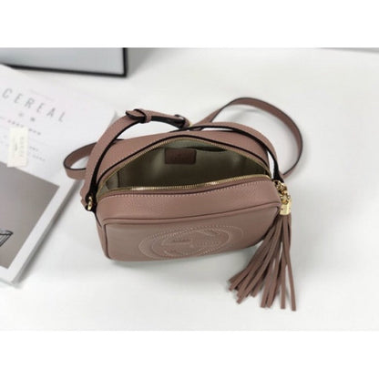 Gucci Soho Small Leather Disco Bag Nude 308364