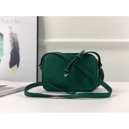 Gucci Soho Small Leather Disco Bag Green 308364