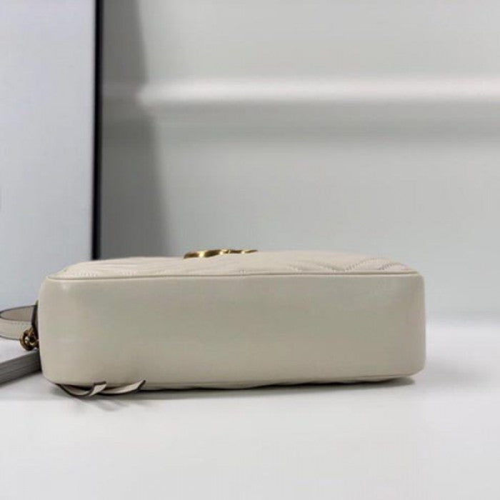 Gucci GG Marmont Small Matelasse Shoulder Bag Beige 447632