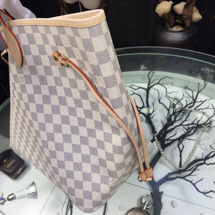 LV Damier Azur Neverfull MM N41361