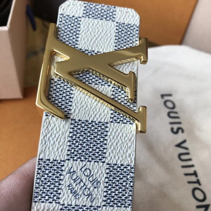 LV Damier Azur Initiales Belt M9609