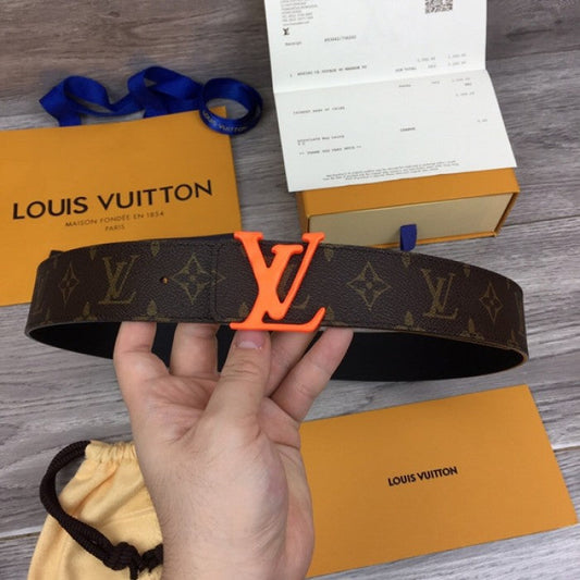 LV monogram canvas shape 40mm belt MP216Q