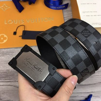 LV damier graphite neo trunk 40mm reversible belt M0184Q