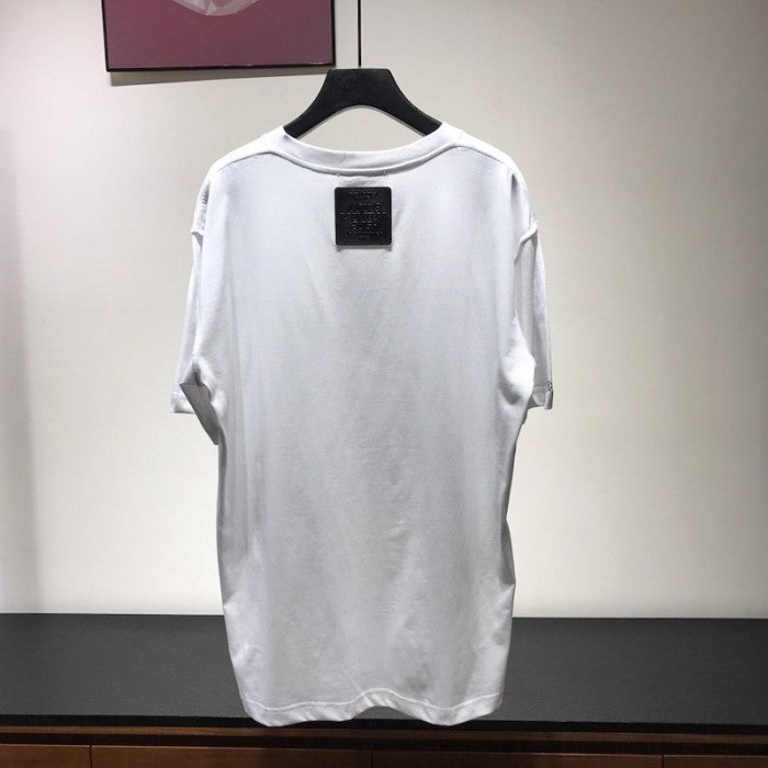 LV planes printed t shirt white