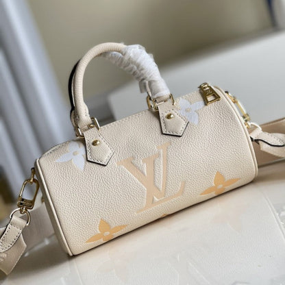 LV Monogram Empreinte Papillon BB Carryall Bag M45708