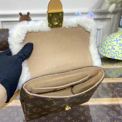 Louis Vuitton Monogram Canvas and Shearling Locky BB M46318