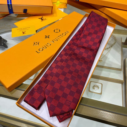 Louis Vuitton Damier Classique Tie Red