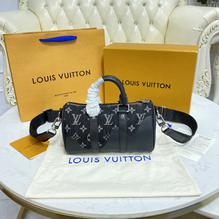 Louis Vuitton Monogram Denim Keepall XS bag M81010