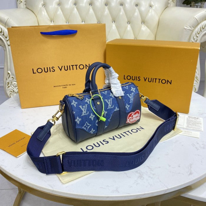 Louis Vuitton Monogram Denim Keepall XS bag M81011