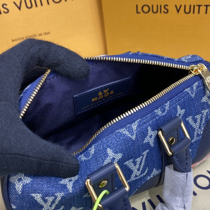 Louis Vuitton Monogram Denim Keepall XS bag M81011