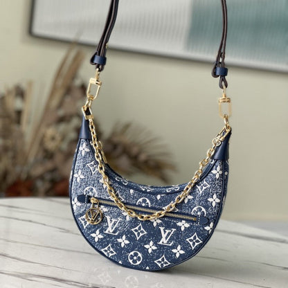 Louis Vuitton Monogram Denim Loop Handbag M81166