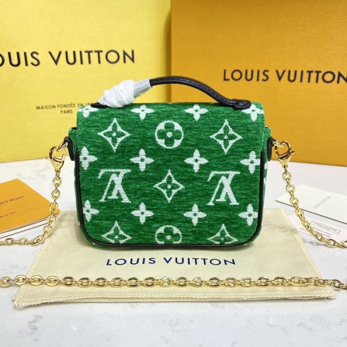 Louis Vuitton Monogram jacquard velvet Micro Metis Bag LV M81494