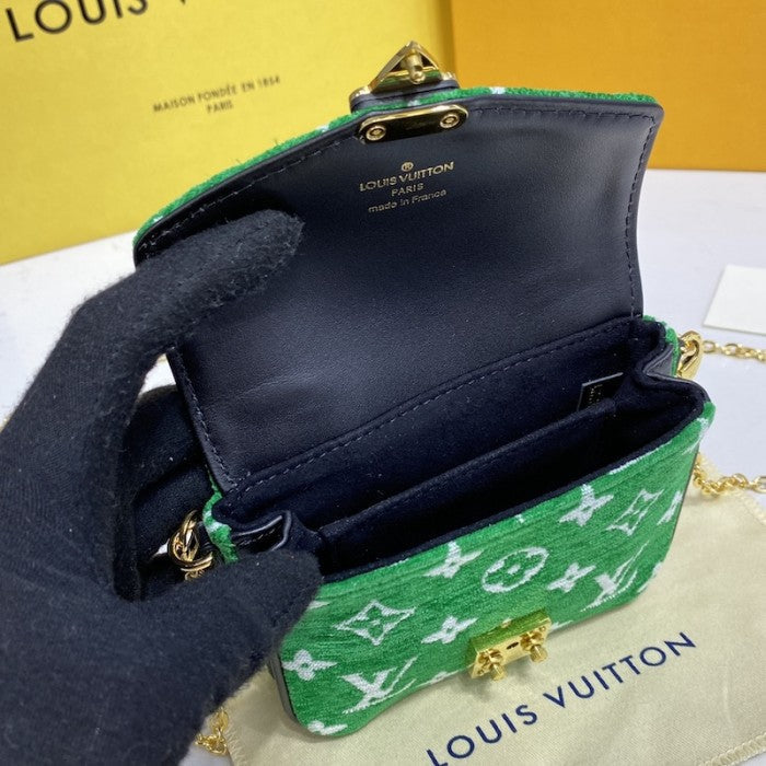 Louis Vuitton Monogram jacquard velvet Micro Metis Bag LV M81494