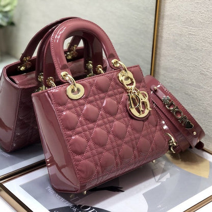 Small Lady Dior My ABCDior Bag Pink Patent