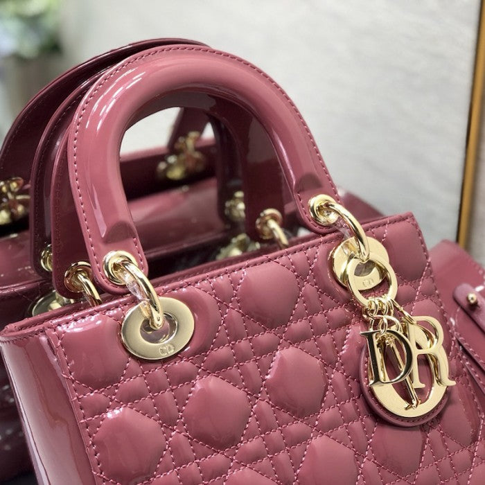 Small Lady Dior My ABCDior Bag Pink Patent