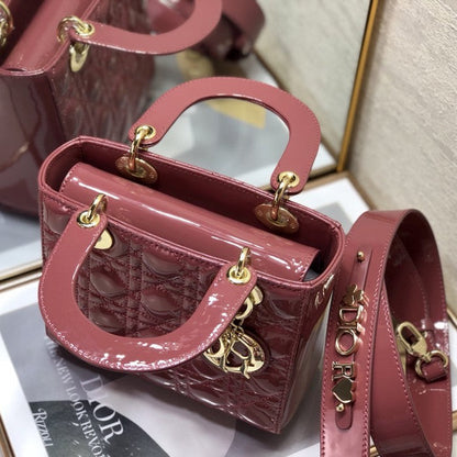 Small Lady Dior My ABCDior Bag Pink Patent