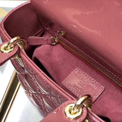 Small Lady Dior My ABCDior Bag Pink Patent