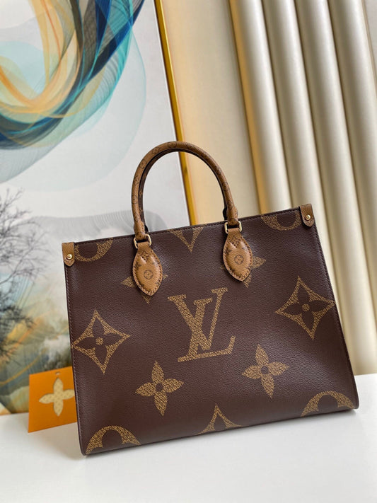 LOUIS VUITTON Onthego Monogram Reverse Monogram Giant Bag