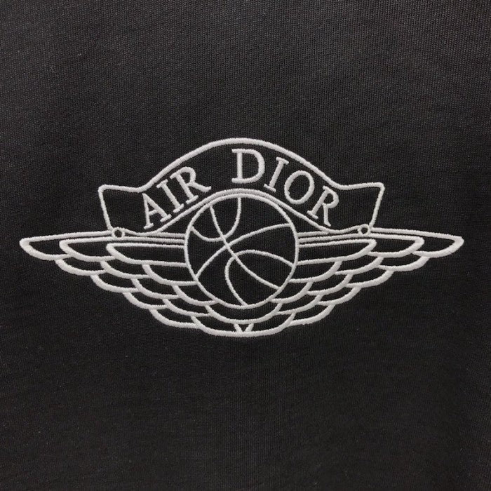 Air Dior Cotton T shirt Air Jordan x Dior Tee Black