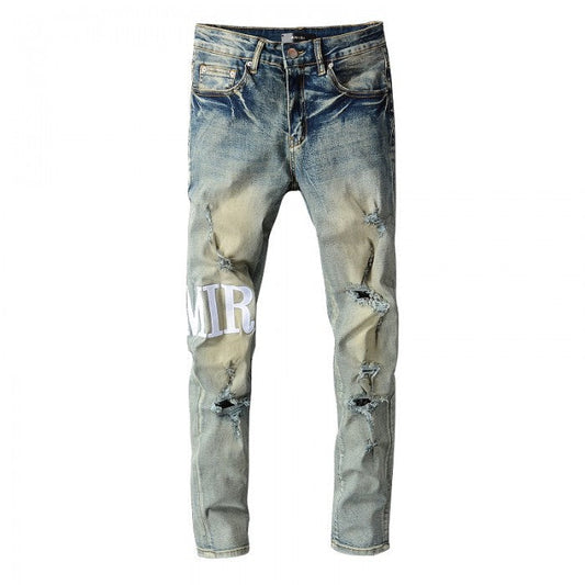 Amiri Embroidered AMIRI Jean Indigo