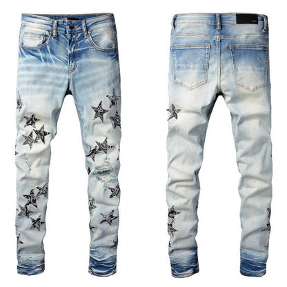 Amiri Bandana Star Jean Clay Indigo