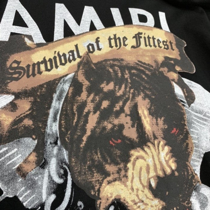 Amiri Bulldog Pitbull T Shirt Black