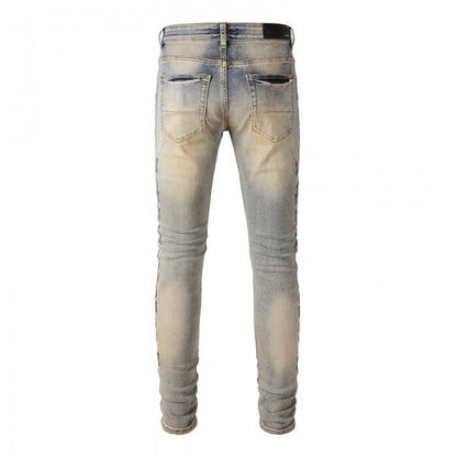 Amiri Camo Bones Jean Clay Indigo