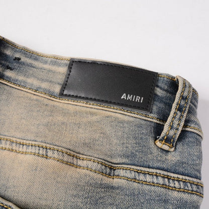 Amiri Camo Bones Jean Clay Indigo