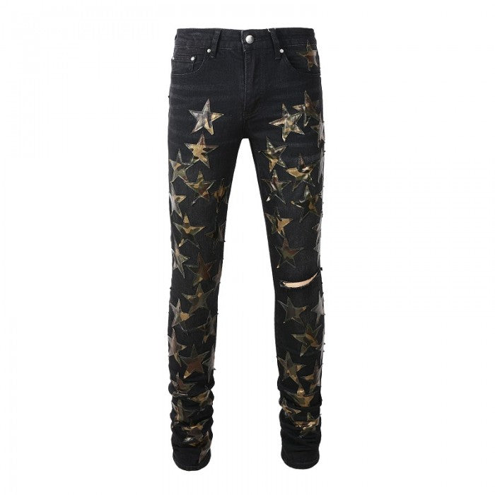 Amiri Chemist Jean Aged Black