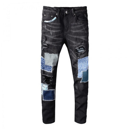 Amiri Japanese Repair Jean Aged Black