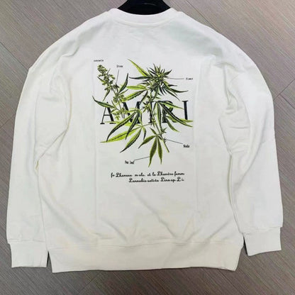 Amiri Leaf Print Sweatshirt White