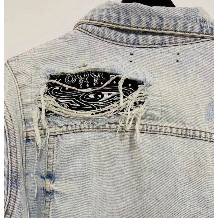 AMIRI EXCLUSIVE MX2 DENIM TRUCKER CLAY INDIGO