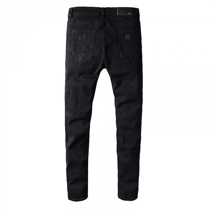 Amiri Scarves Art Patch Jean Original Black