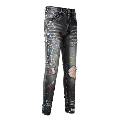 Amiri Skinny Painter Jean Aged Black