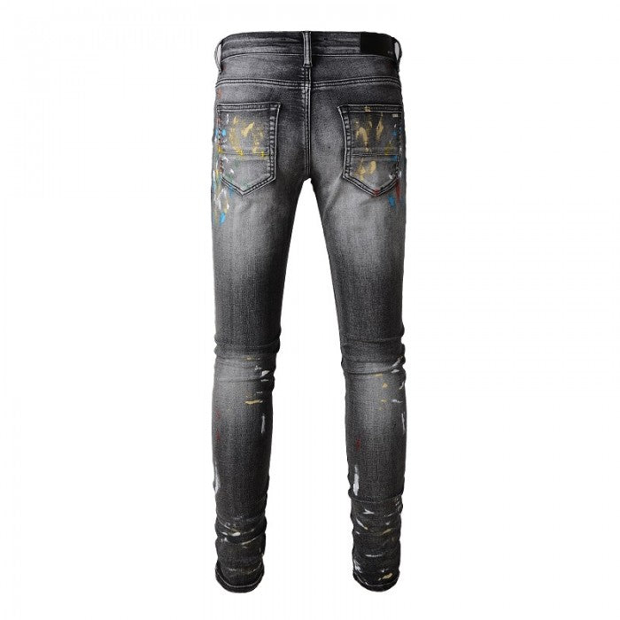 Amiri Skinny Painter Jean Aged Black