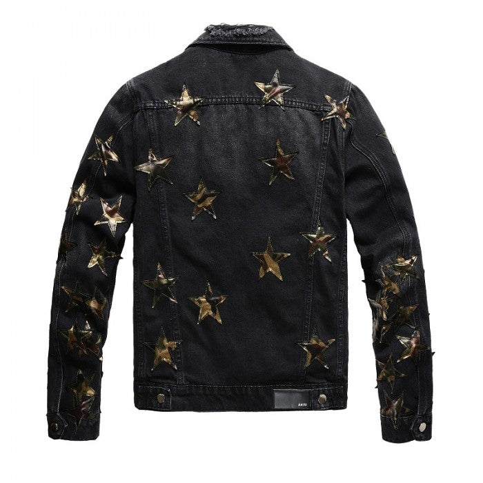 Amiri Chemist Star Trucker Jacket Black