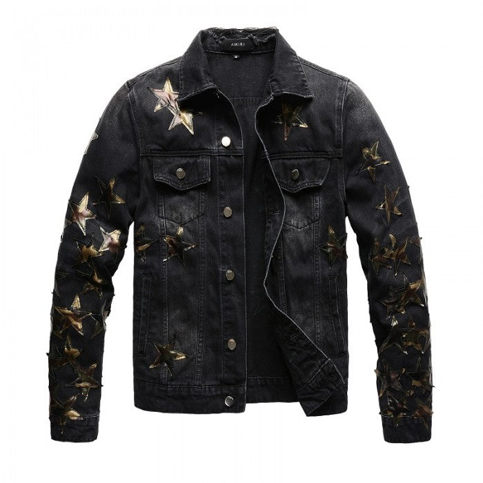 Amiri Chemist Star Trucker Jacket Black