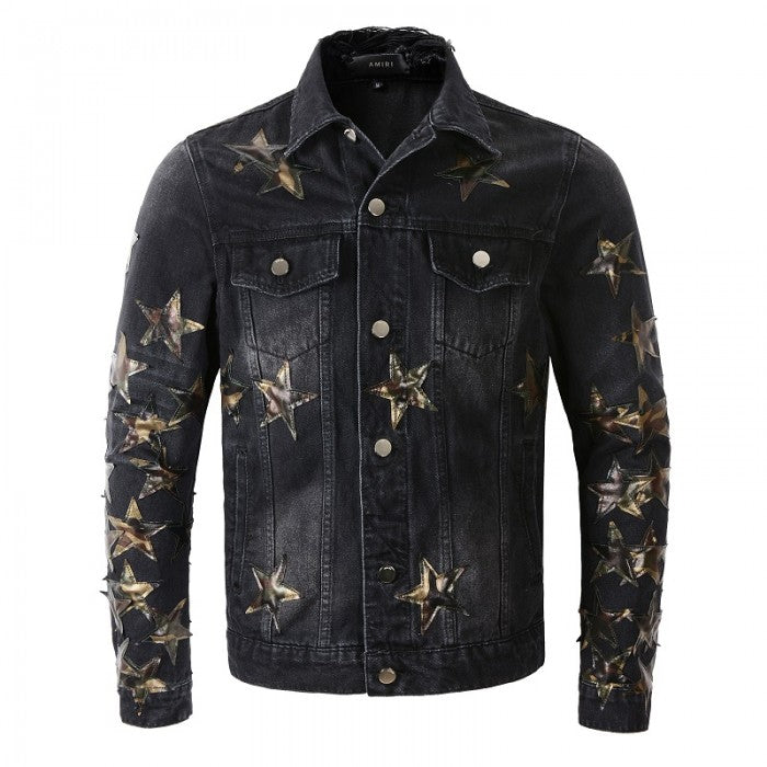 Amiri Chemist Star Trucker Jacket Black