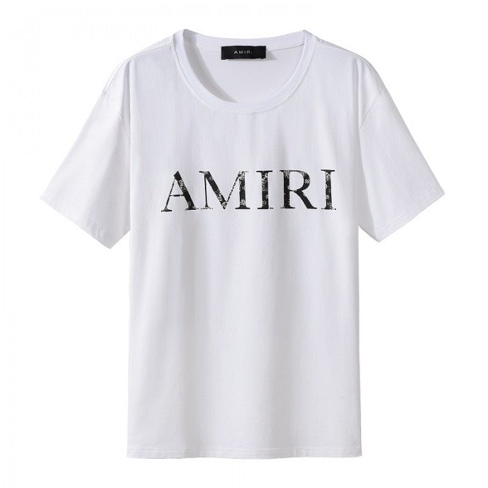 AMIRI White Logo Print T shirt