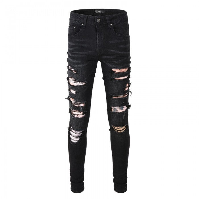 Amiri Tie Dye Bandana Thrasher Jean Aged Black