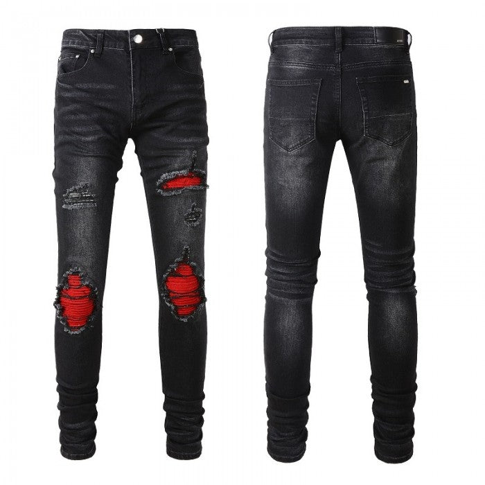 Amiri Ultra Suede Mx1 Jean Aged Black