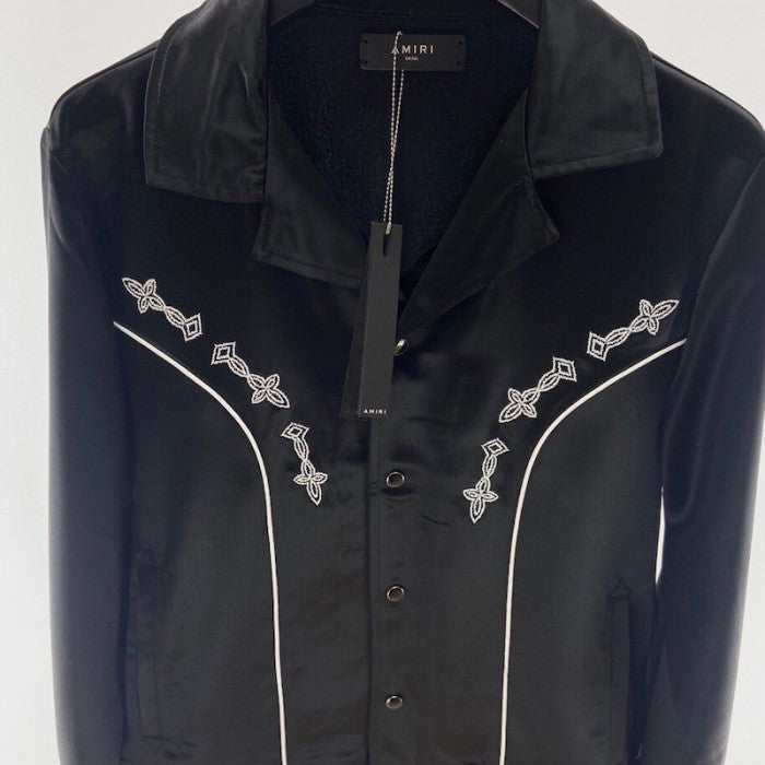 AMIRI Johnny button-up Western jacket black