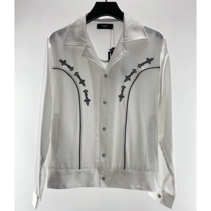 AMIRI Johnny button-up Western jacket white