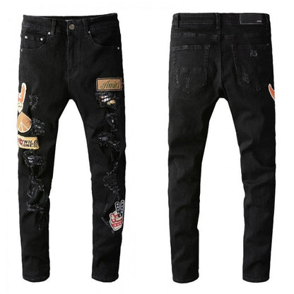 Amiri Wild Ones Patch Jeans Black