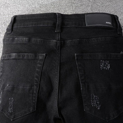 Amiri Wild Ones Patch Jeans Black