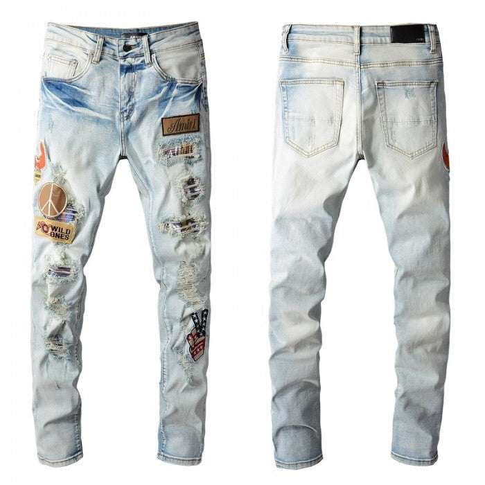 Amiri Wild Ones Patch Jeans Indigo