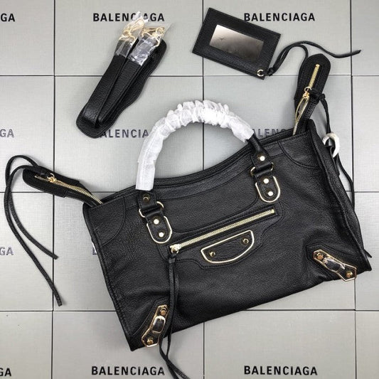 Balenciaga Classic City Shoulder Bag Black/Gold