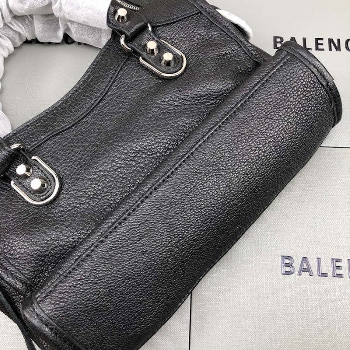 Balenciaga Classic City Shoulder Bag Black/Silver