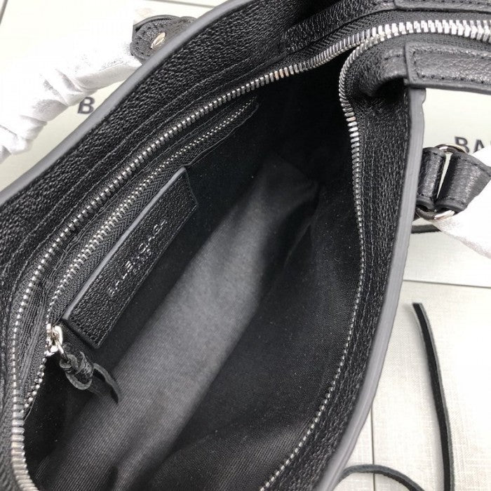 Balenciaga Classic City Shoulder Bag Black/Silver